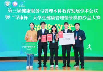 beat365官方网站代表队在全国第三届“寻康杯”大学生健康管理情景模拟沙盘大赛荣获一等奖