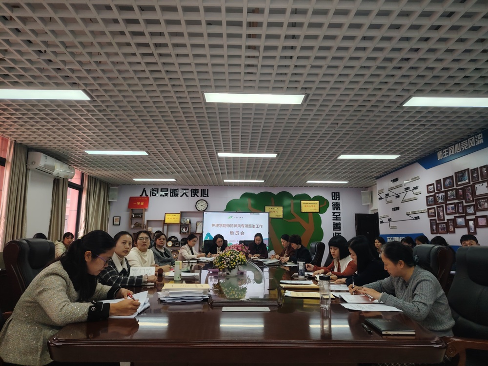 师德师风专项整治工作动员会现场